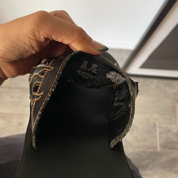 Harley Davidson Vintage Platform Sandals - Picture 5 of 6